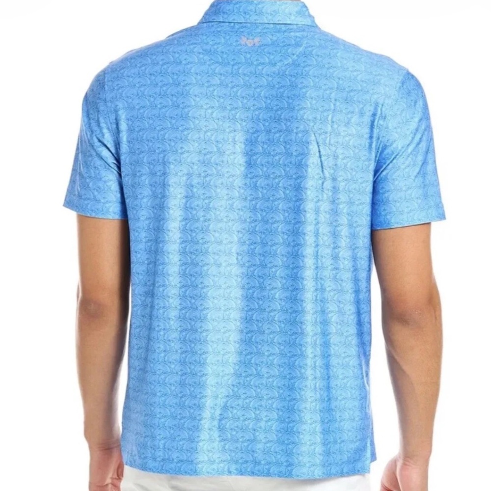 Hickey Freeman Blue Pattern Polo - image 2
